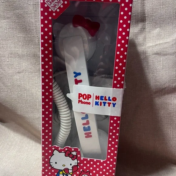 Native Union Hello Kitty Pop Phone Retro Handset Red White Blue Sanrio Licensed
