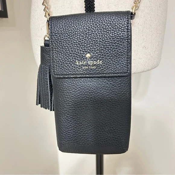 Kate Spade Black Pebbled Leather Crossbody Bag