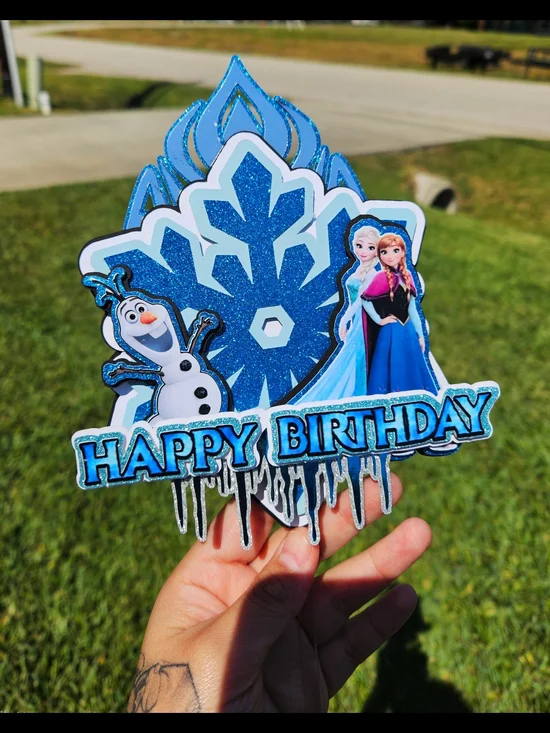 Frozen-Themed Party Cake Topper