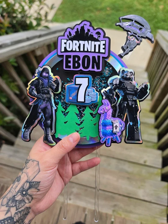Fortnite Cake Topper