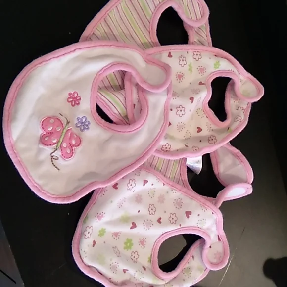 5 pack 100% cotton newborn bibs