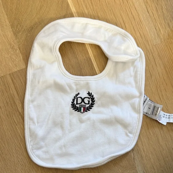 dolce & Gabbana Baby Bib with Embroidered Logo