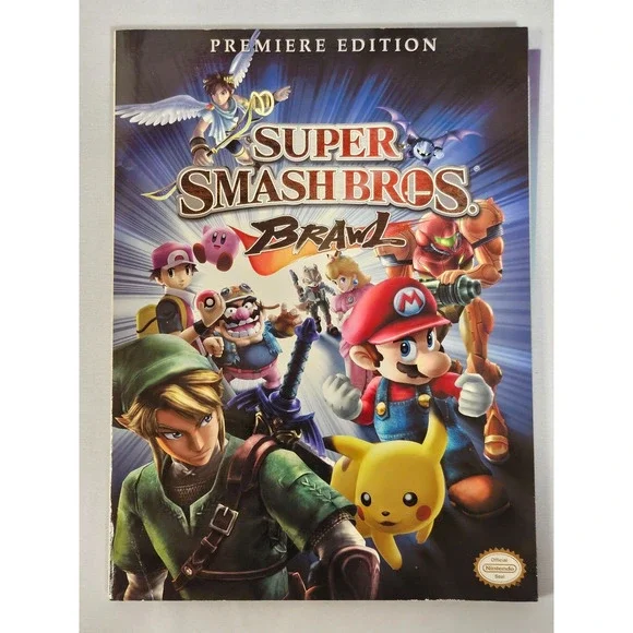 Super Smash Bros. Brawl- Premiere Edition Strategy Guide Book Used