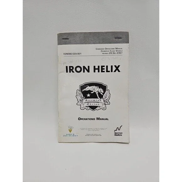 Iron Helix PC Game Command Operations Manual Only Spectrum Holobyte Vintage