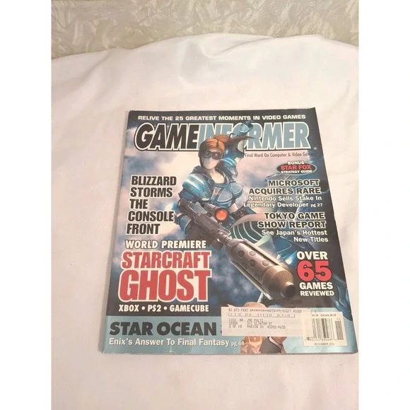Game Informer Nov 2002 Issue 115 Starcraft Ghost Resident Evil Zero Ad Vice City