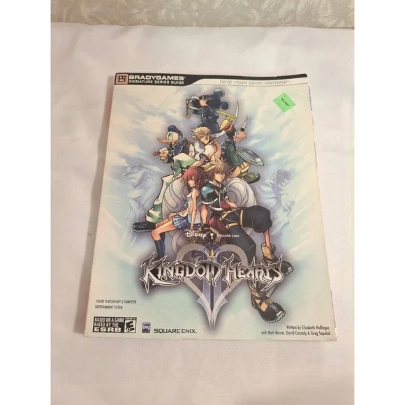 Kingdom Hearts 2 Strategy Guide- Brady Games (PlayStation 2 2005) No Poster READ