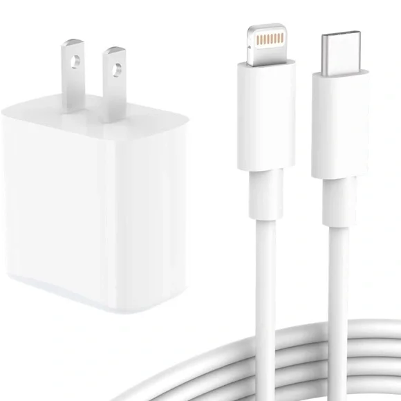 20W Power Adapter Fast Charger W/Cable USB-C To Lightning Original Quality New