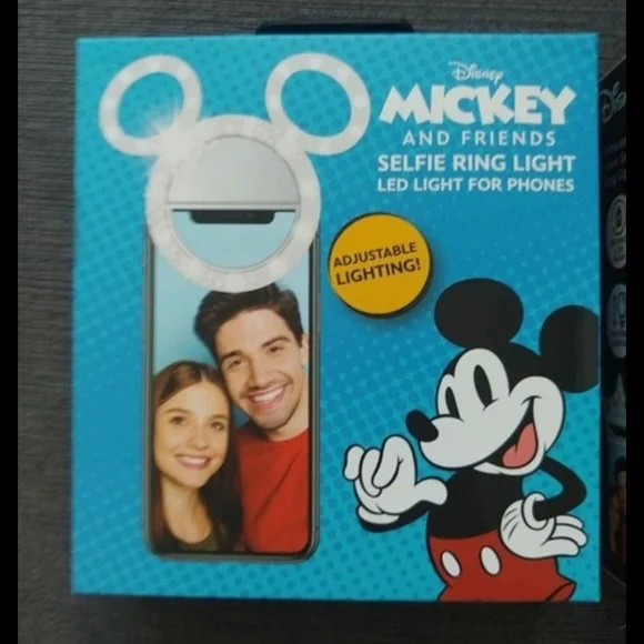 Disney Mickey and Friends LED Phone Ring Light - Blue and White