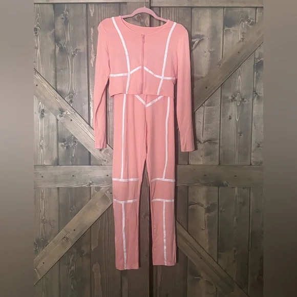 Coral pink matching set - XL