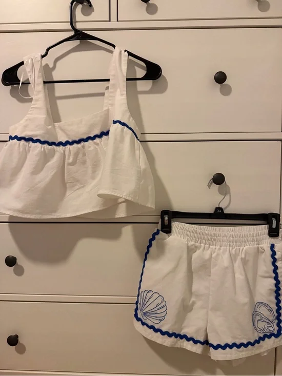 NWOT Le Lis Coastal Beachy Matching Set