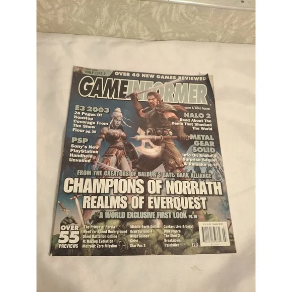 Champions of Norrath Game Informer Magazine Issue #123 Resident Evil Dead Aim Ad