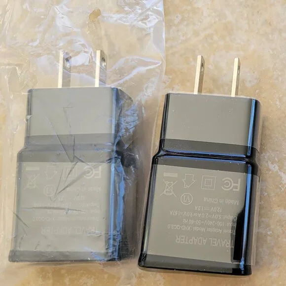 USB Wall Charger Adapter, Fast Charging, Travel Adapter, 2-Pack