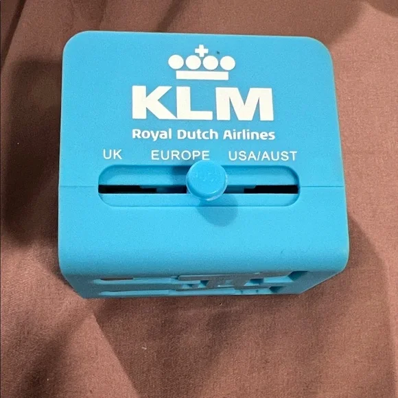 KLM Blue Travel Adapter
