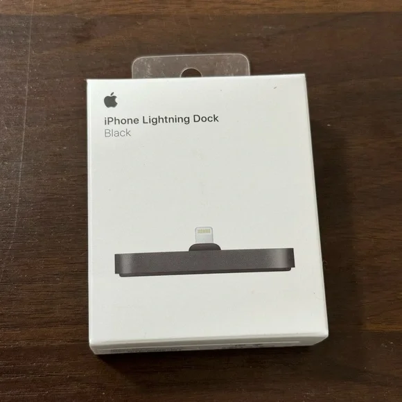 Apple iPhone Lightning Dock Stand - Black - Genuine / NEW