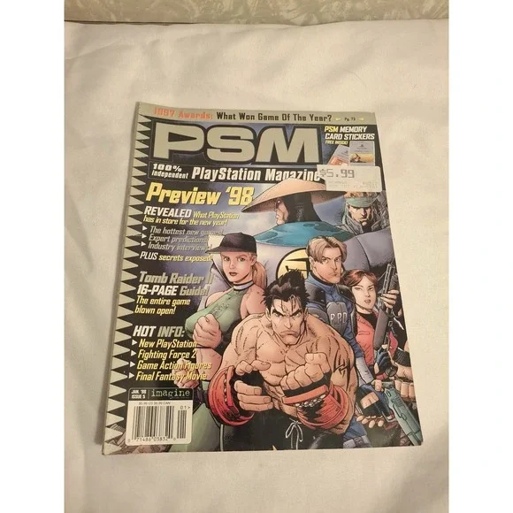 PSM #5 JAN 98 | RESIDENT EVIL 2 | LEON | PlayStation Magazine Issue 5 | Preview
