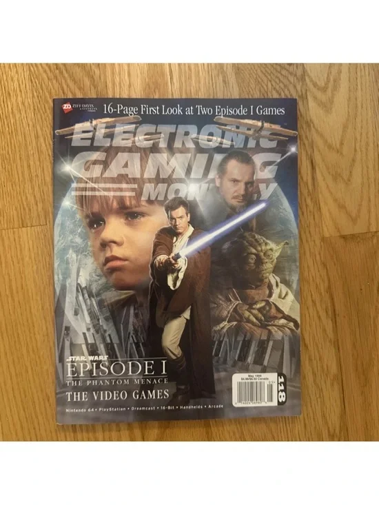 Electronic Gaming Monthly Magazine Issue 118 May 1999 Star Wars Episode 1