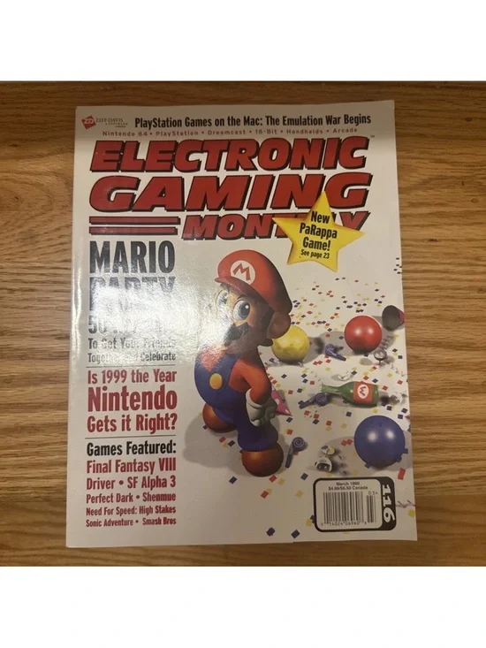 Magazine - Nintendo Mario Electronic Gaming Monthly Issue 116 March 1999 VINTAGE