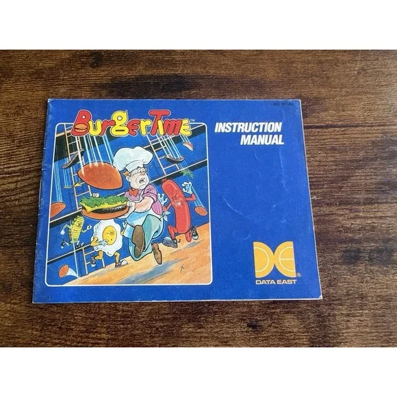 Burger Time (Nintendo NES, 1987) Instruction Manual Booklet Only