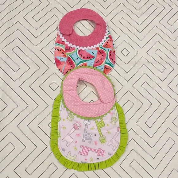 Bundle of Handmade Baby Bibs