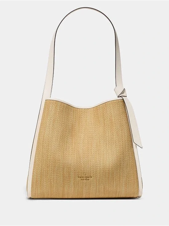 Kate Spade Knott Straw Large Carryall Bag