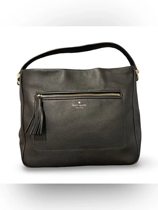 Kate Spade Michaela Chester Street Black Leather Hobo Bag