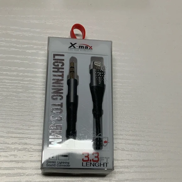 Black Lightning to 3.5mm Audio Cable