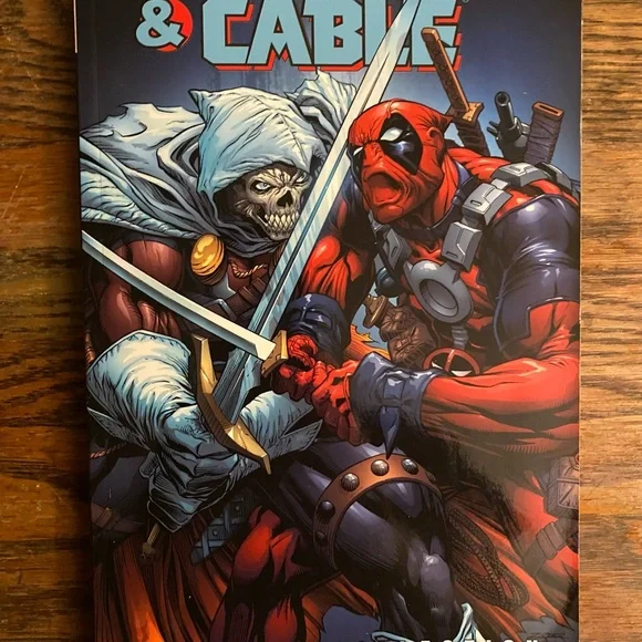 Marvel Deadpool & Cable Comic Book — Red, Black & Blue Cover