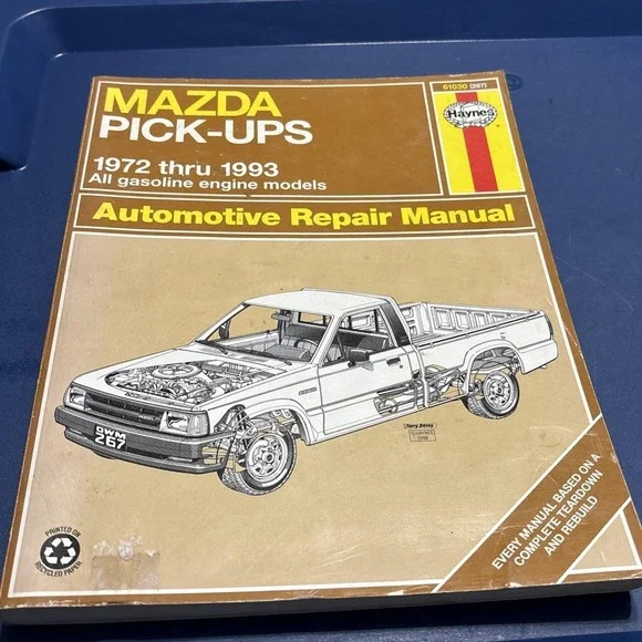Haynes Repair Manual 61030 (267) Mazda Pick-Ups 1972 Thru 1993
