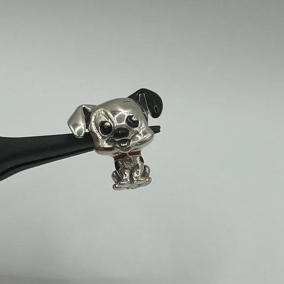 Pandora Disney 101 Dalmatians Patch Charm, Sterling Silver 925