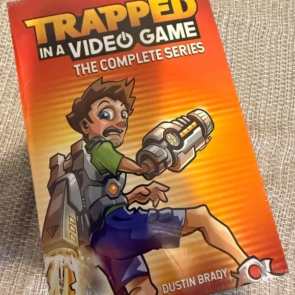 Trapped in a Video Game: The Complete Series by Dustin Brady - Orange Cover