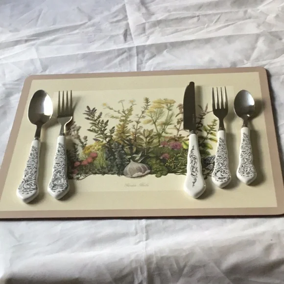 Disney 5‎ PIECES FLATWARE THE BEAUTY & THE BEAST BE OUR GUEST