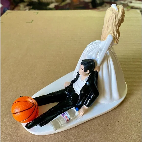 Custom Handmade Ceramic Wedding Cake Topper