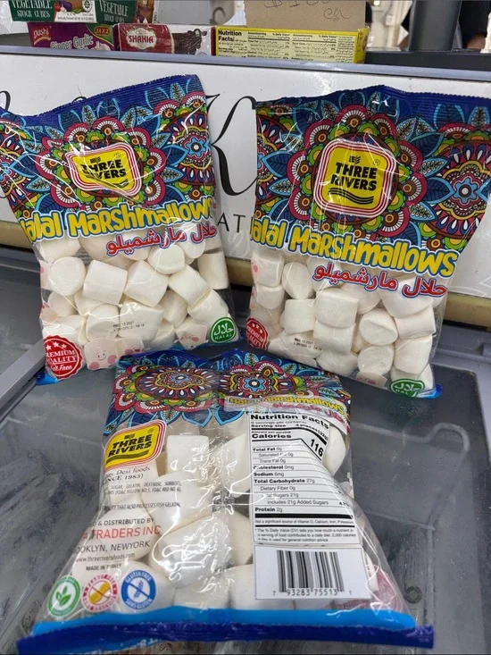 White Halal Marshmallows - Soft Party Marshmallows Price is for all 3 bags