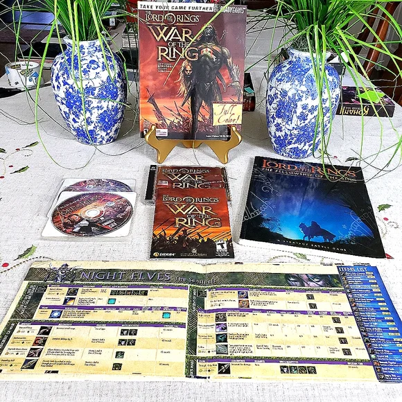 PC Lord of the Rings War of the Ring Game Bundle w/ 2 Strategy Guides