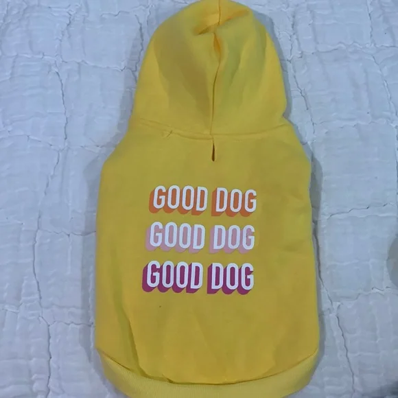 NWOT Good Dog yellow sweatshirt