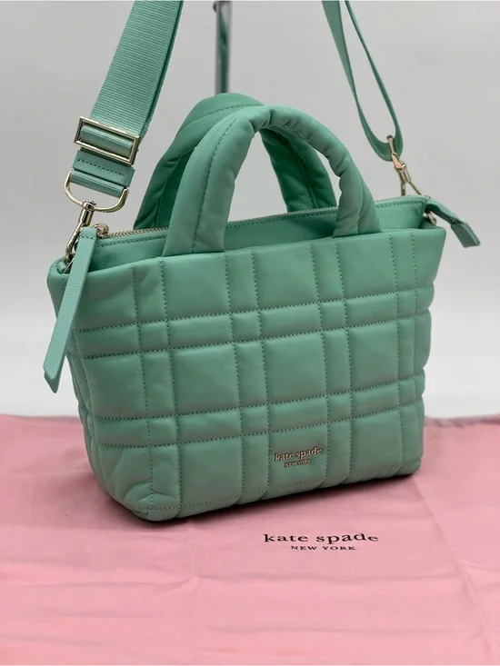 kate spade Quilted Mint Green Top-Handle Crossbody Bag