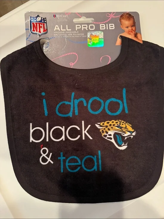 Carolina Panthers baby bib