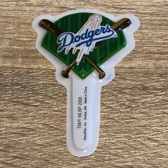 Dodgers Cupcake Picks Cake Toppers