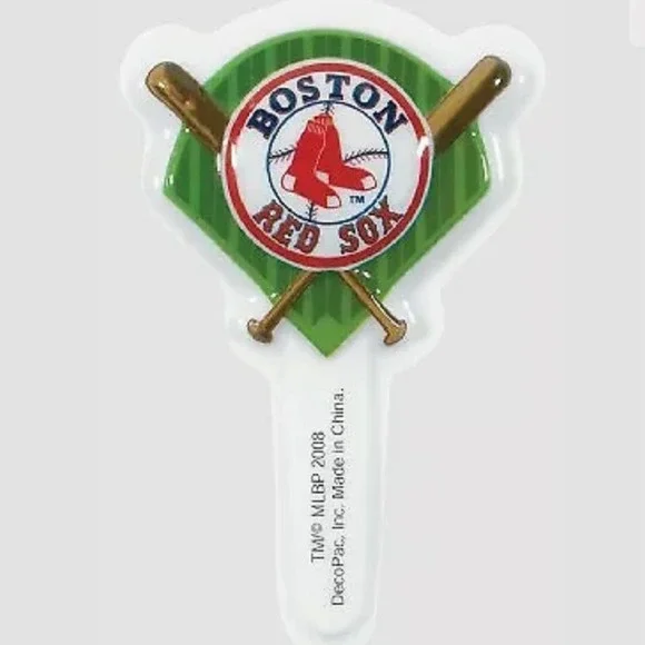 MLB Boston Red Sox Cupcake Picks Cake Topper 12 piece lot