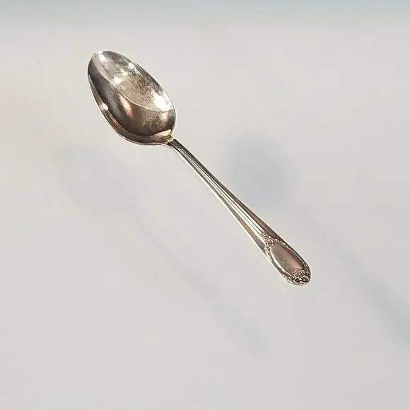 Rogers & Bro 1937 RAPTURE GARLAND Pattern Soup Spoon Reinforced Plate IS