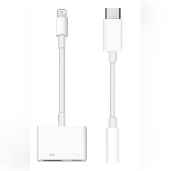 Lightning Digital AV Adapter MW2P3AM/A USB-C > Headphone Jack Adapter MW2Q3AM/A