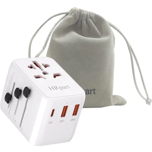 International Power Adapter - White