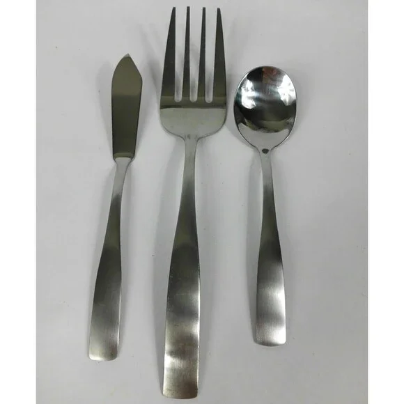 Cambridge Madison Stainless Steel Flatware Serving Fork Butter Knife Lot of 3