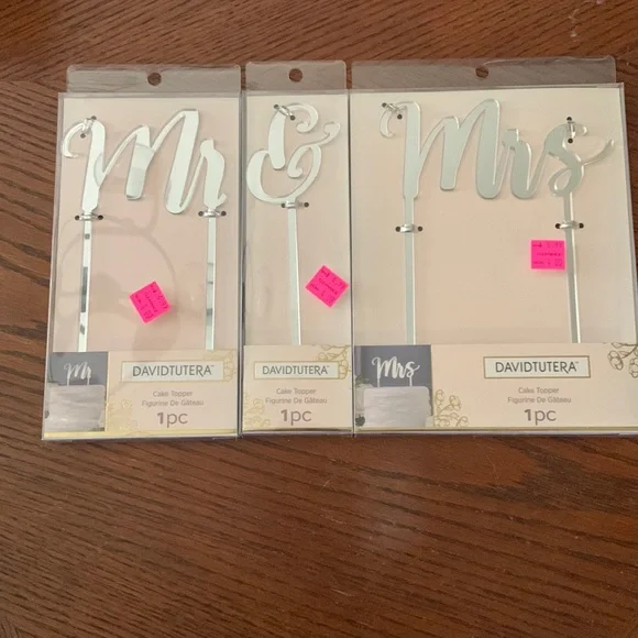 New Mr. and Mrs. Wedding Cake Topper