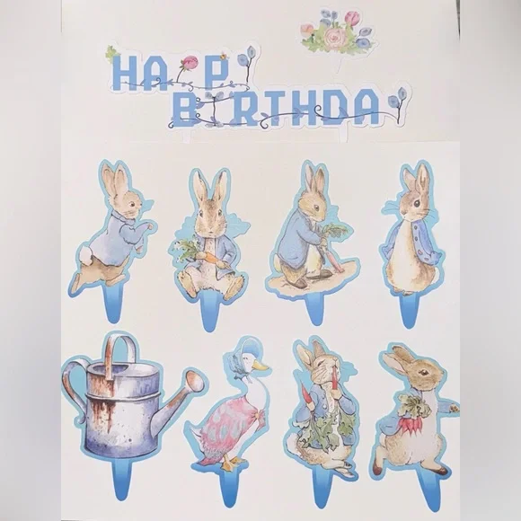 Peter Rabbit Cake Toppers