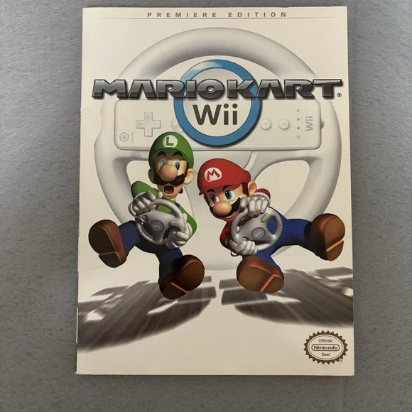 Mario Kart Wii Premiere Edition Prima Game Strategy Guide Book [NO POSTER]