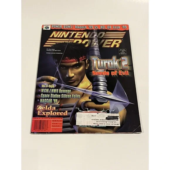 NINTENDO POWER MAGAZINE VOL 113 OCT 98 TUROK 2 , W/POSTER NO Comic or Inserts
