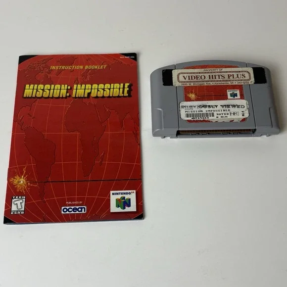 Mission: Impossible Game Cartridge with Manual For Nintendo 64 N64