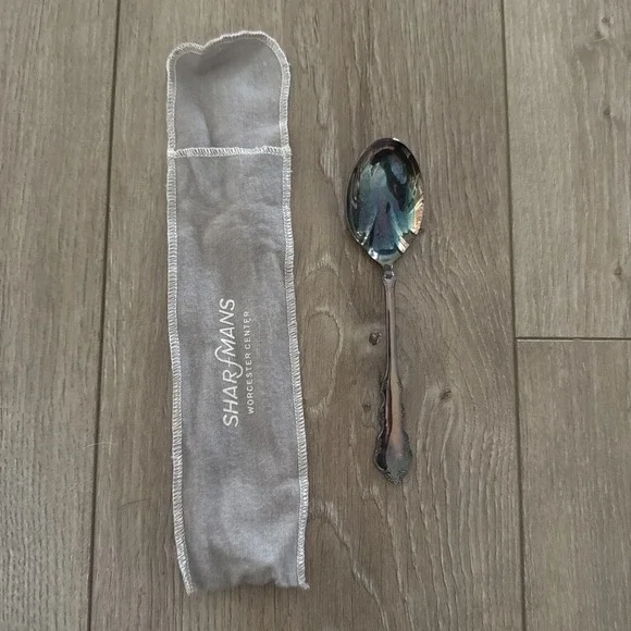 DRESDEN ROSE - Reed & Barton 1953 Silverplate Sugar Spoon‎ NEW w/cloth Bag