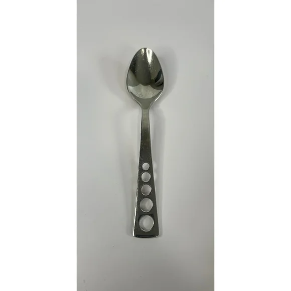 Oneida Apollo 18/10 Stainless Steel Pierced Circles Glossy Dinner Spoon Flatware